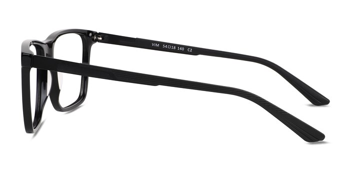 Vim Black Acetate Eyeglass Frames from EyeBuyDirect