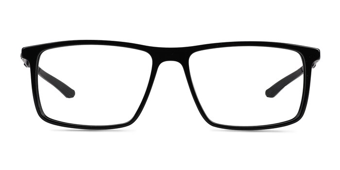Zing Noir Acétate Montures de lunettes de vue d'EyeBuyDirect