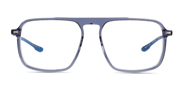 Zip Crystal Blue Acétate Montures de lunettes de vue d'EyeBuyDirect