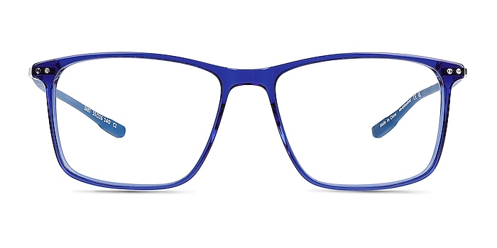 Dart Fade Crystal Blue Acetate Eyeglass Frames from EyeBuyDirect