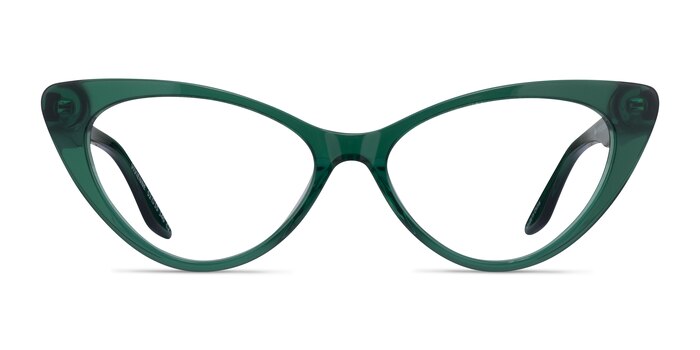 Vivienne Crystal Green Acétate Montures de lunettes de vue d'EyeBuyDirect