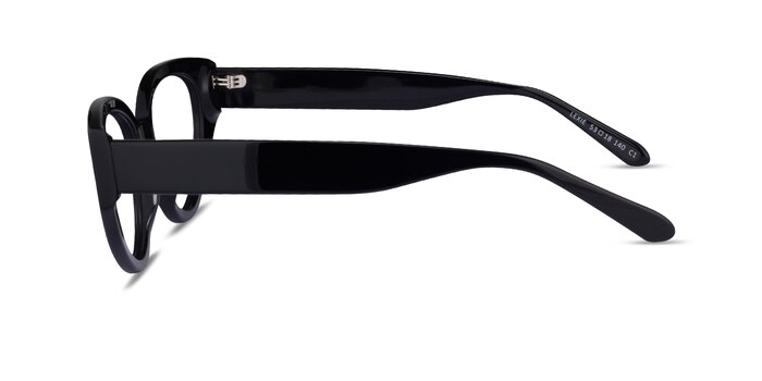 Lexie Shiny Black Acétate Montures de lunettes de vue d'EyeBuyDirect