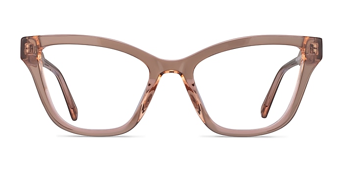 Danielle Champagne Acetate Eyeglass Frames from EyeBuyDirect