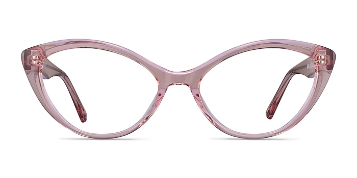 Melanie Crystal Pink Acétate Montures de lunettes de vue d'EyeBuyDirect