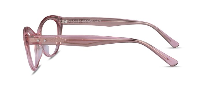 Melanie Crystal Pink Acetate Eyeglass Frames from EyeBuyDirect