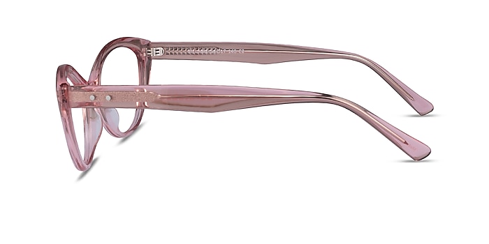Melanie Crystal Pink Acetate Eyeglass Frames from EyeBuyDirect