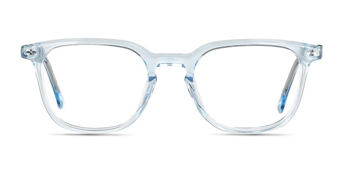 Wesley Clear Blue Acétate Montures de lunettes de vue d'EyeBuyDirect