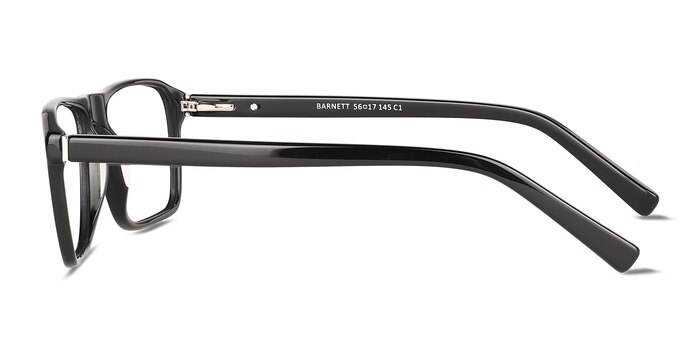 Barnett Solid Black Acetate Eyeglass Frames from EyeBuyDirect