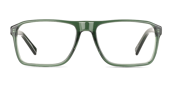 Barnett Crystal Green   Acetate Eyeglass Frames from EyeBuyDirect