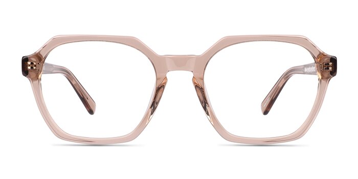 Flare Crystal Brown Acétate Montures de lunettes de vue d'EyeBuyDirect