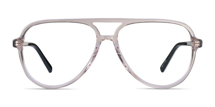 Loft Crystal Light Brown Acetate Eyeglass Frames from EyeBuyDirect