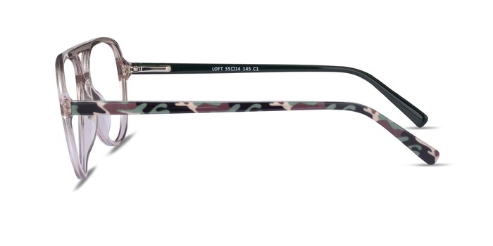 Loft Crystal Light Brown Acétate Montures de lunettes de vue d'EyeBuyDirect