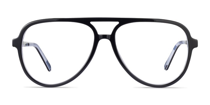 Loft Noir Acétate Montures de lunettes de vue d'EyeBuyDirect