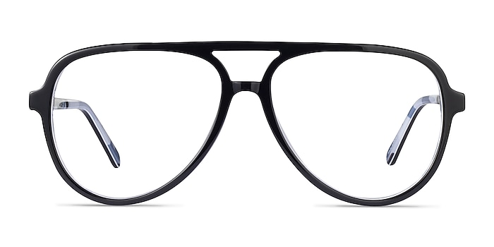 Loft Black Acetate Eyeglass Frames from EyeBuyDirect