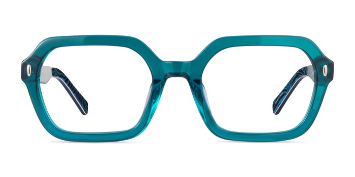 Lacquer Crystal Green Acétate Montures de lunettes de vue d'EyeBuyDirect