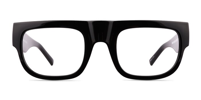 Balsam Shiny Black Éco-responsable Montures de lunettes de vue d'EyeBuyDirect