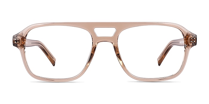 Conifer Crystal Light Brown  Plastic Eyeglass Frames from EyeBuyDirect