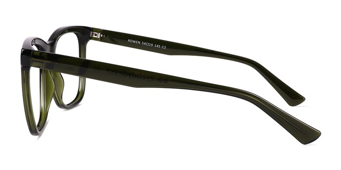 Rowen Crystal Dark Green Éco-responsable Montures de lunettes de vue d'EyeBuyDirect