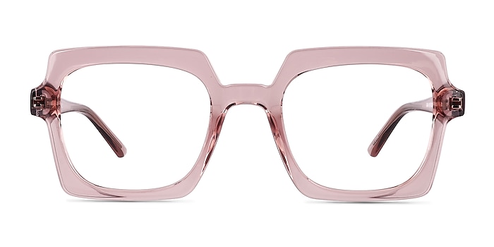 Walnut Crystal Nude Eco-friendly Eyeglass Frames from EyeBuyDirect