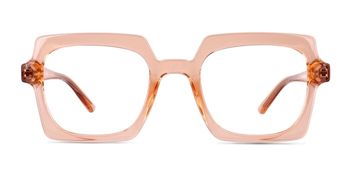 Walnut Crystal Orange Éco-responsable Montures de lunettes de vue d'EyeBuyDirect