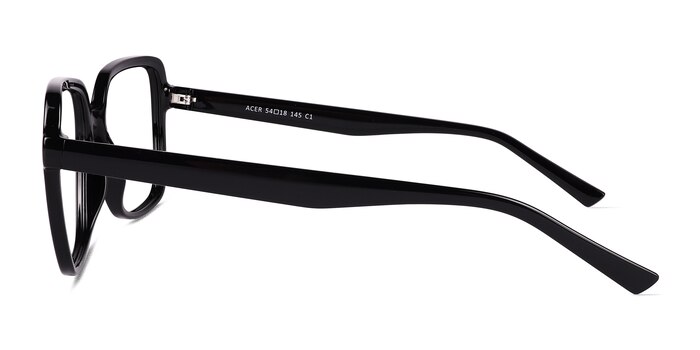 Acer Shiny Black Éco-responsable Montures de lunettes de vue d'EyeBuyDirect
