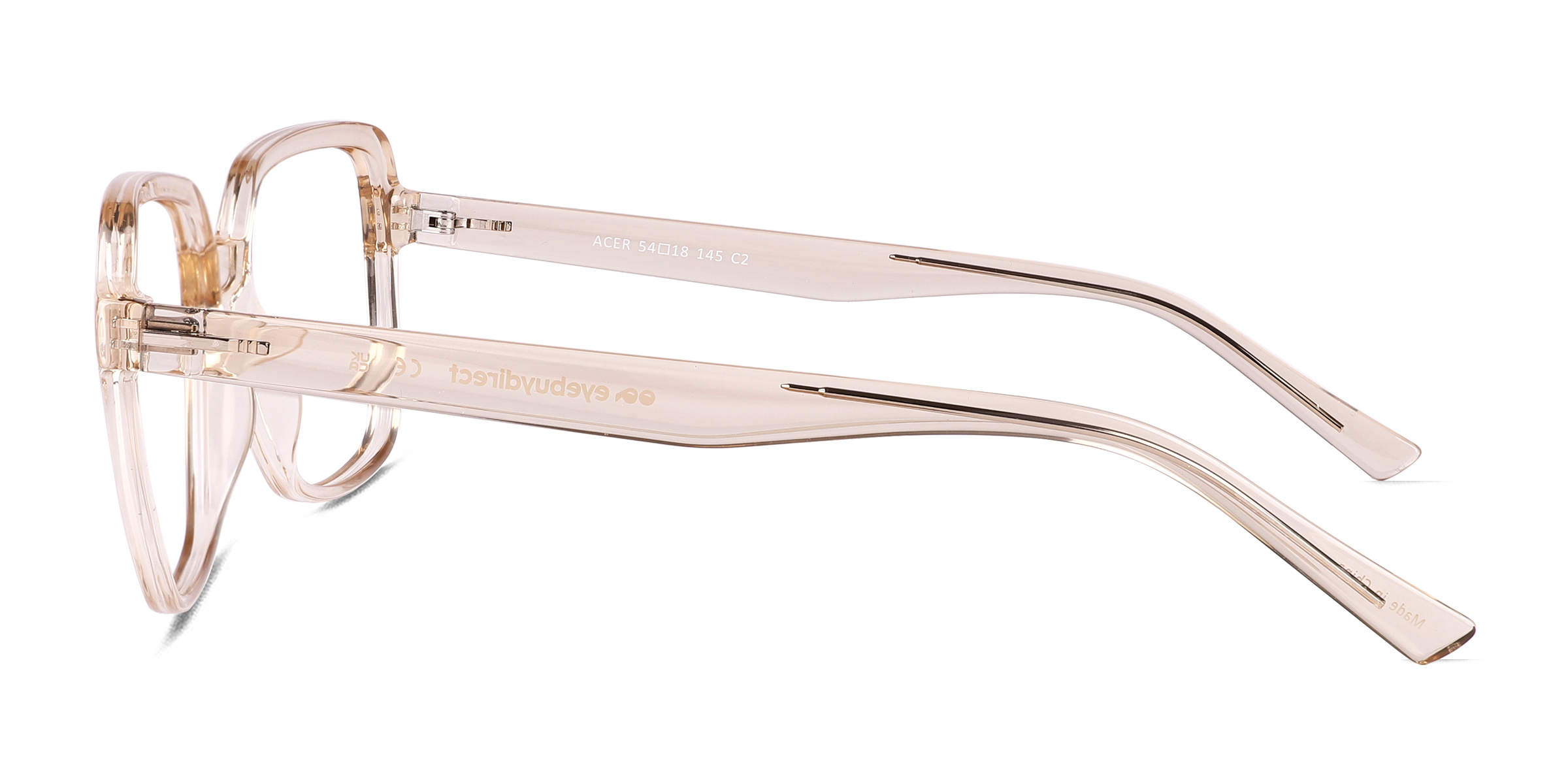Acer Square Crystal Nude Full Rim Eyeglasses Eyebuydirect Canada