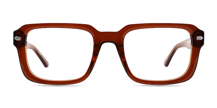 Wilder Crystal Dark Brown Acetate Eyeglass Frames from EyeBuyDirect