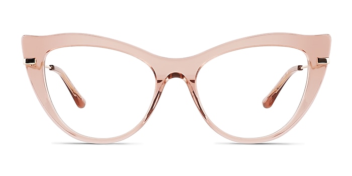 Calla Crystal Pink Acetate Eyeglass Frames from EyeBuyDirect