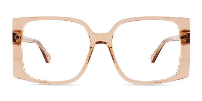 Elowen Crystal Brown Acétate Montures de lunettes de vue d'EyeBuyDirect