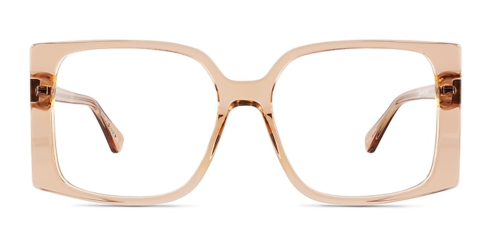 Elowen Crystal Brown Acetate Eyeglass Frames from EyeBuyDirect