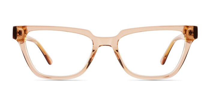 Alyssum Crystal Brown Acétate Montures de lunettes de vue d'EyeBuyDirect