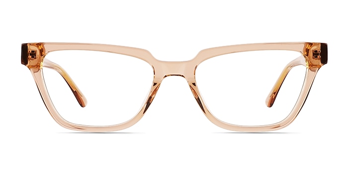 Alyssum Crystal Brown Acetate Eyeglass Frames from EyeBuyDirect