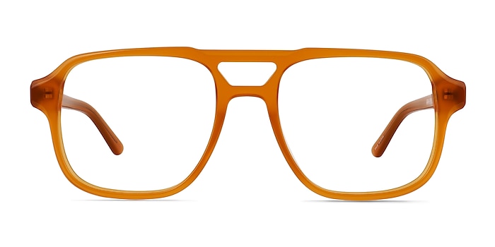 Clay Crystal Yellow Acetate Eyeglass Frames from EyeBuyDirect