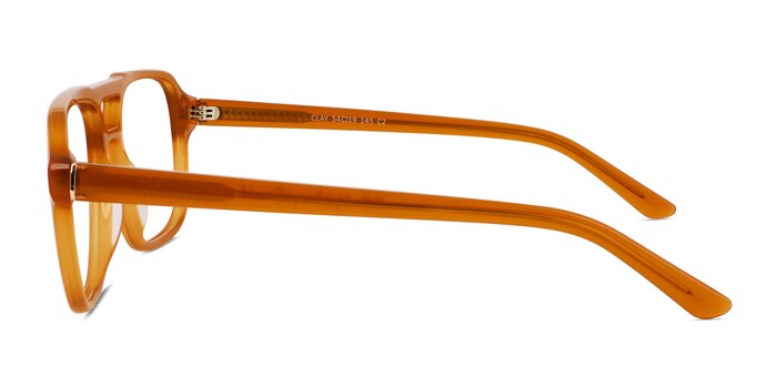 Clay Crystal Yellow Acetate Eyeglass Frames from EyeBuyDirect