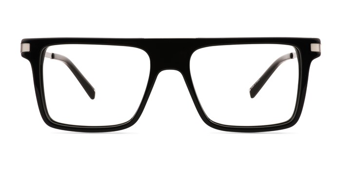 Motus Shiny Black Acetate Eyeglass Frames from EyeBuyDirect