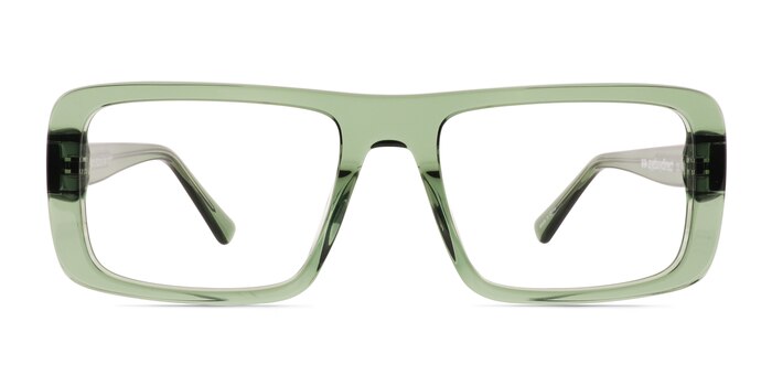 Elapso Clear Green Acétate Montures de lunettes de vue d'EyeBuyDirect
