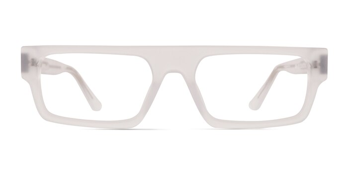 Mox Frosted Clear Acetate Eyeglass Frames from EyeBuyDirect
