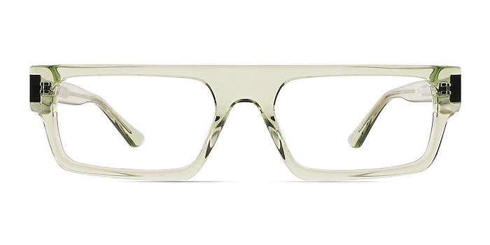 Mox Crystal Olive Green Acétate Montures de lunettes de vue d'EyeBuyDirect