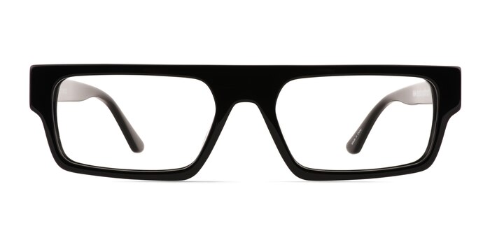 Mox Noir Acétate Montures de lunettes de vue d'EyeBuyDirect