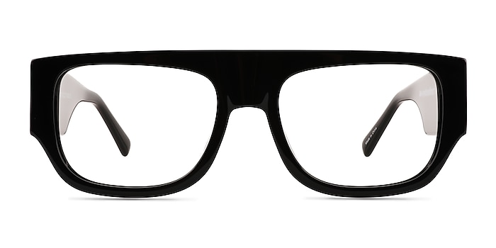 Vision Noir Acétate Montures de lunettes de vue d'EyeBuyDirect