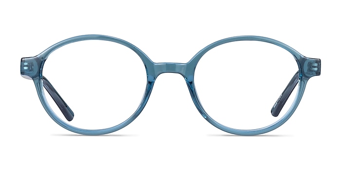 Jabberwocky Clear Blue Plastic Eyeglass Frames from EyeBuyDirect