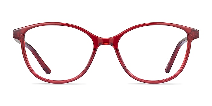 Dollop Rouge Plastique Montures de lunettes de vue d'EyeBuyDirect