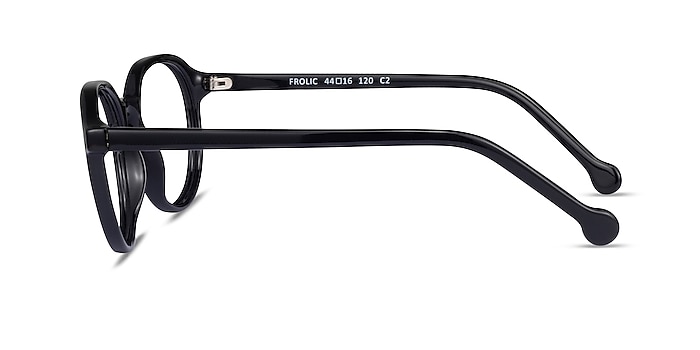 Frolic Black Plastic Eyeglass Frames from EyeBuyDirect
