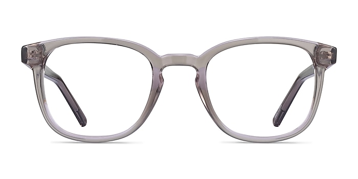 Hullabaloo Clear Gray Plastic Eyeglass Frames from EyeBuyDirect