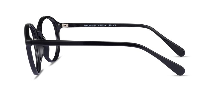 Grommet Black Plastic Eyeglass Frames from EyeBuyDirect