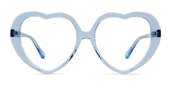 Suki Crystal Blue Acétate Montures de lunettes de vue d'EyeBuyDirect