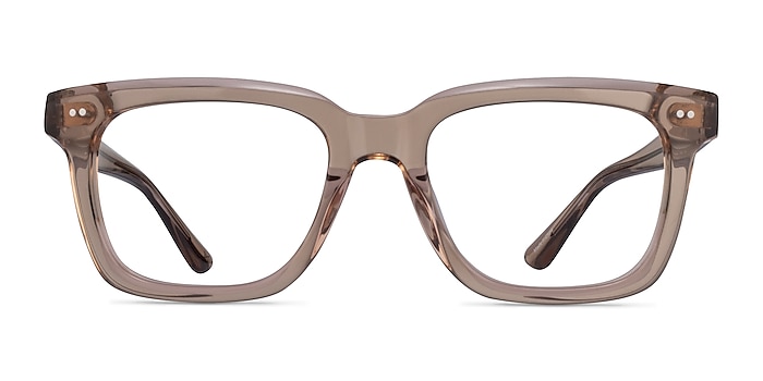 Kenna Crystal Brown Acetate Eyeglass Frames from EyeBuyDirect