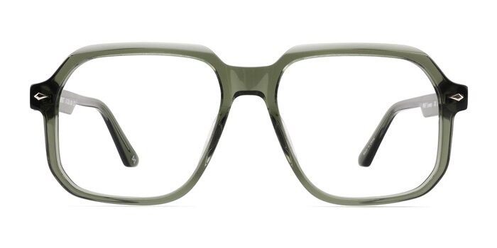 Everest Crystal Green Acetate Eyeglass Frames from EyeBuyDirect
