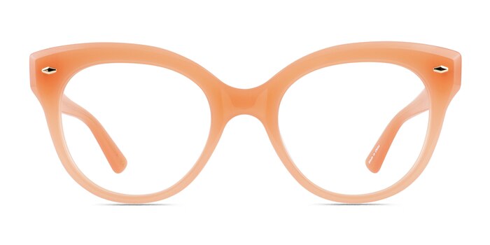 Briar Orange Acetate Eyeglass Frames from EyeBuyDirect