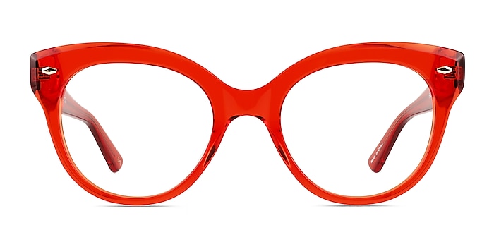 Briar Crystal Red Acétate Montures de lunettes de vue d'EyeBuyDirect